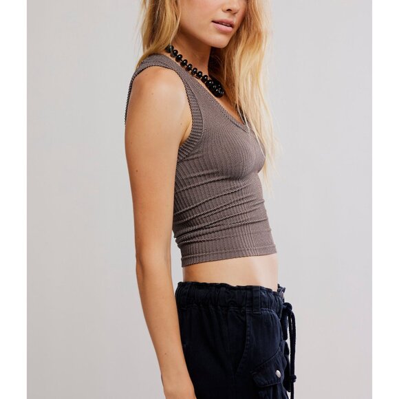 FREE PEOPLE Clean Slate Tank / French Chocolate - Picture 2 of 5